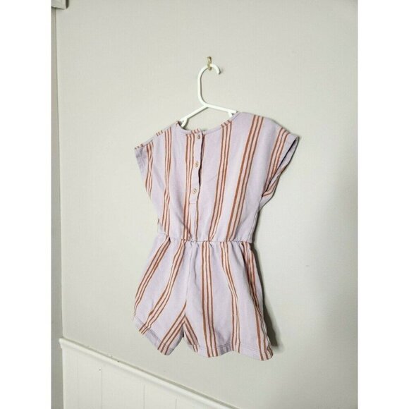 ZARA Purple Stripe Romper - Picture 5 of 5